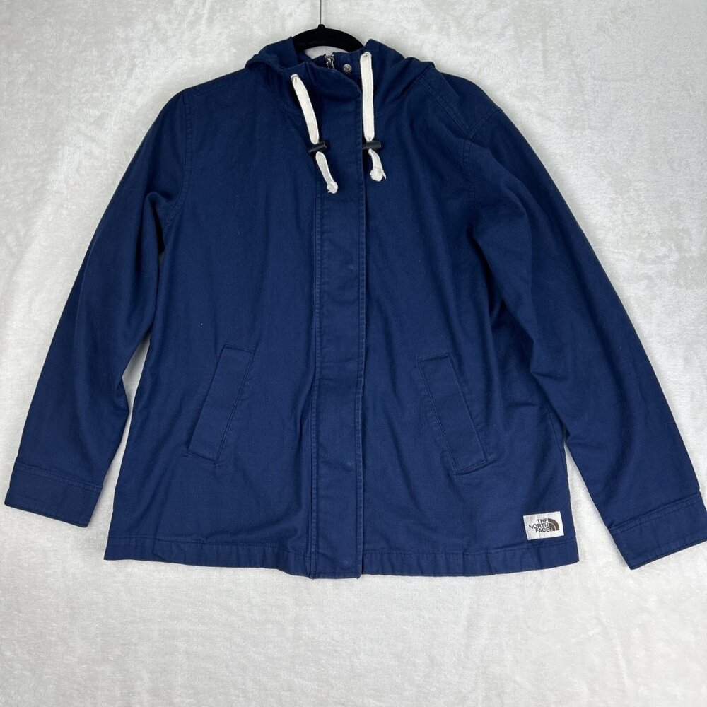 The North Face womens Medium shipler full zip jacket hoodie Navy Blue